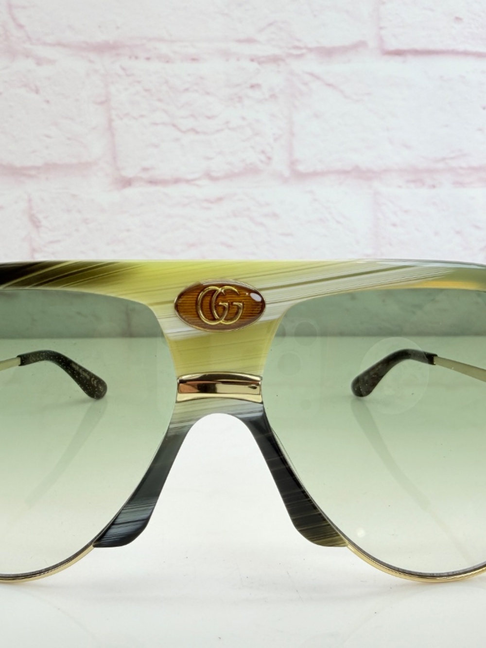 Gucci GG0477S Icon Unisex Aviator Sunglasses - Picture 6 of 14